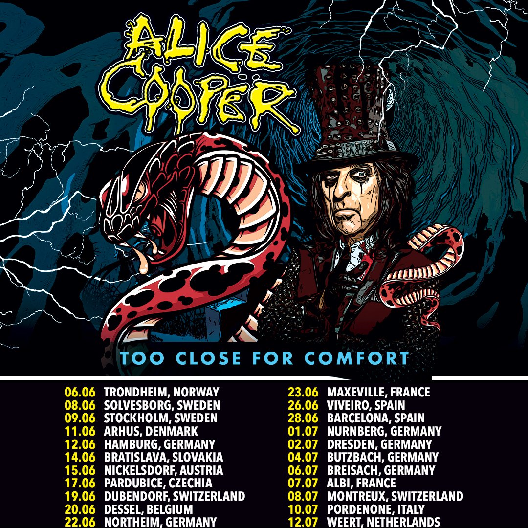 One week until the nightmare returns to the road. Will you be there? 🎟️ AliceCooper.com/tour