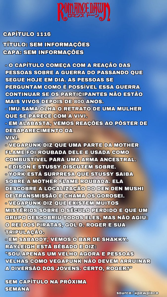 Romance Dawn | Um Mar de Aventuras tweet media