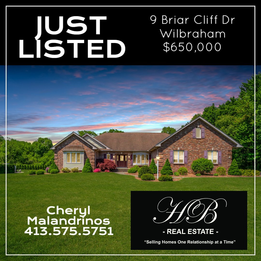 Just listed in #Wilbraham this custom-built Executive Ranch with elegant details inside and out. Call 413.575.5751 for your private showing! @hbrealestatema #forsale #justlisted #realestate #liveinthe413 #realtorcherylc #experiencethehbrealestatedifference #buyahome #sellahome