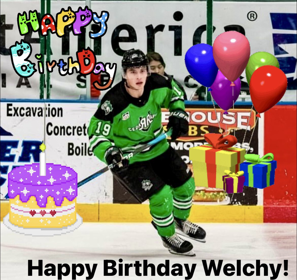 Happy one day late Birthday @welchy__21! Hope you had a great day Aiden!! 🎉🎂🎈🎊