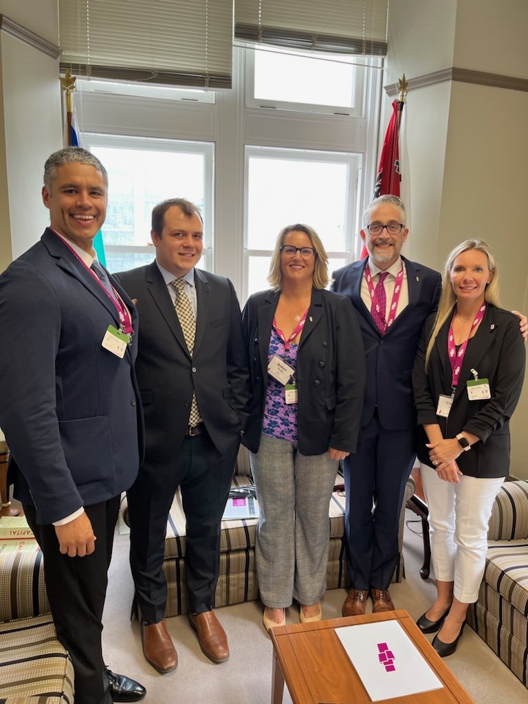 Thank you for meeting with us <a href="/DaneLloydMP/">Dane Lloyd</a> and for your knowledge and awareness of the issues facing Canadian insurance consumers and brokers. <a href="/CanehdianGurl/">Robyn Young</a> <a href="/IBACanada/">IBACanada</a> @IBAA1
#IBAC2024OnTheHill