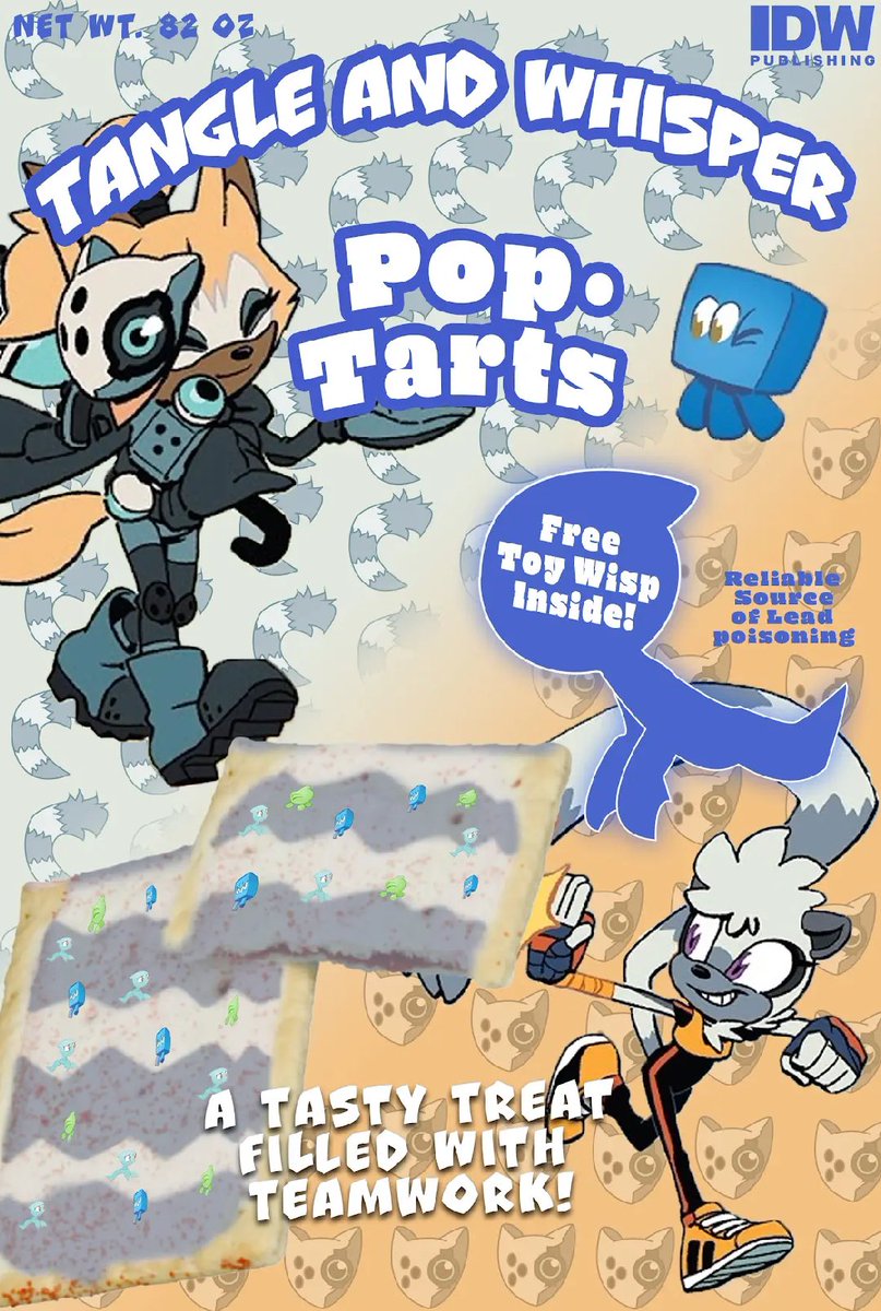 Whispangle Poptart box design I made for Graphic Design class (it was supposed to be a cereal box but cereal is lame)