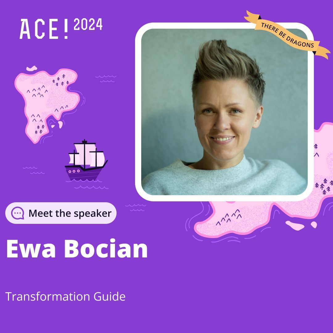 Join us at ACE! 2024 for Ewa Bocian's talk 'Frameworks dupe you.' Discover why blindly following frameworks might not lead to authentic growth. Uncover deeper truths about personal and professional development. Don't miss out! #ACEconf #SpeakerSpotlight #ConsciousLeadership