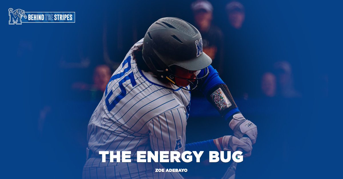 This week’s 𝐁𝐞𝐡𝐢𝐧𝐝 𝐭𝐡𝐞 𝐒𝐭𝐫𝐢𝐩𝐞𝐬 features <a href="/MemphisSoftball/">Memphis Softball</a>’s Zoe Adebayo 

“If the energy bug in me can play a small role in helping the team, I’m grateful for that gift.”

🔗 gotigersgo.me/ZoeAdebayo
