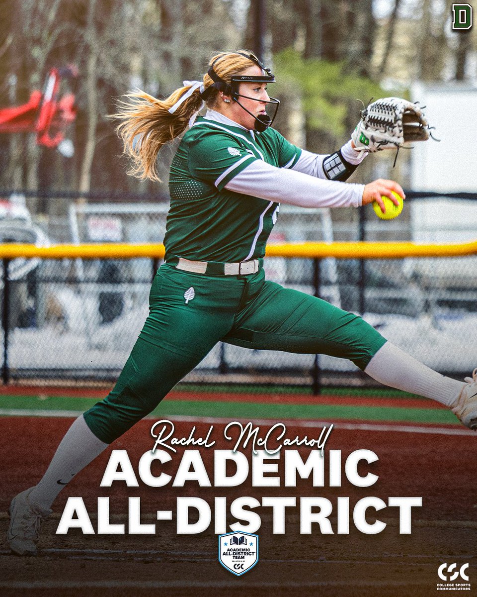 3⃣ @CollSportsComm Academic All-District honorees! Congratulations MB, Kelly and Rachel! 📚 🔗: dartsports.co/3wSVGfv | #GoBigGreen