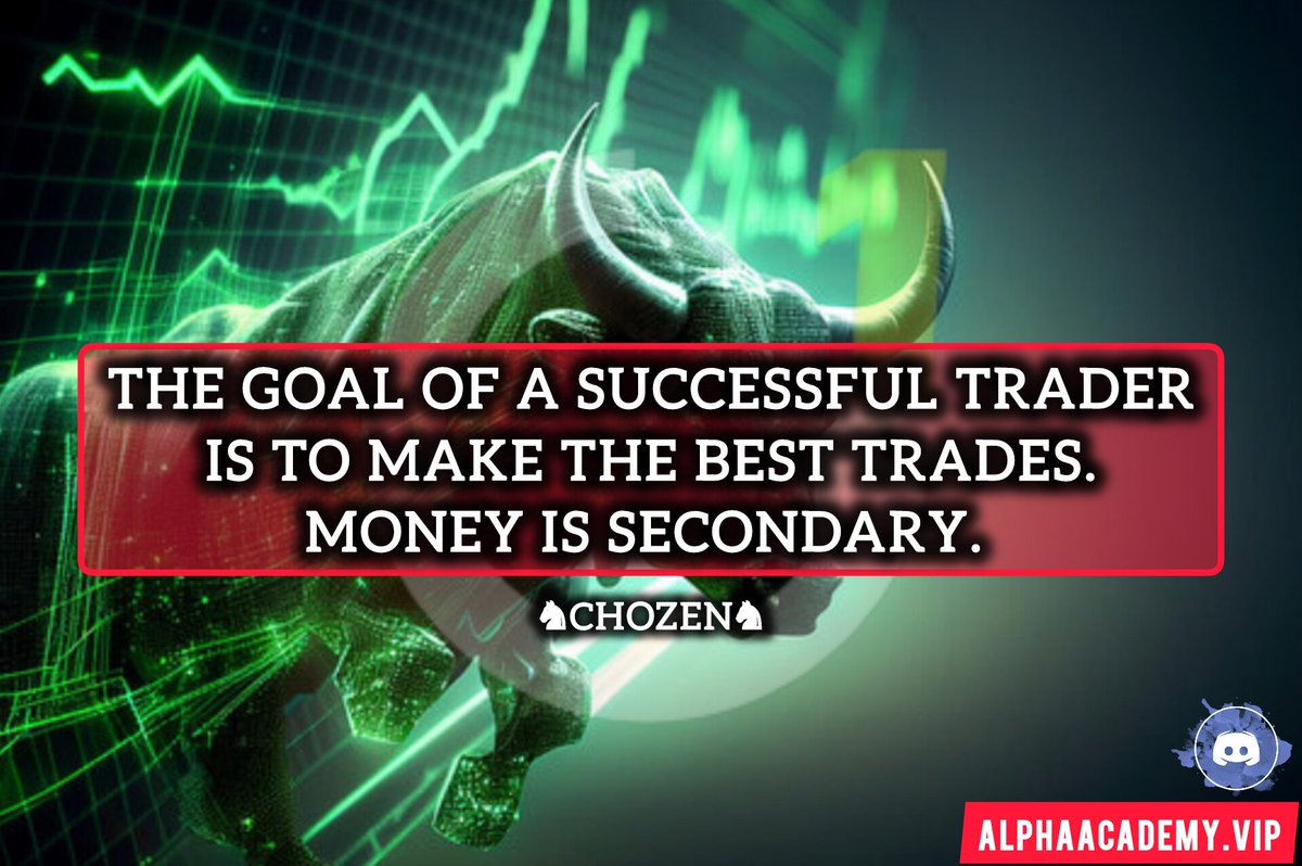'The goal of a successful trader is to make the best trades. Money is secondary.'
#alphaacademy #fyp #crypto #btc #eth #daytrader #chozen