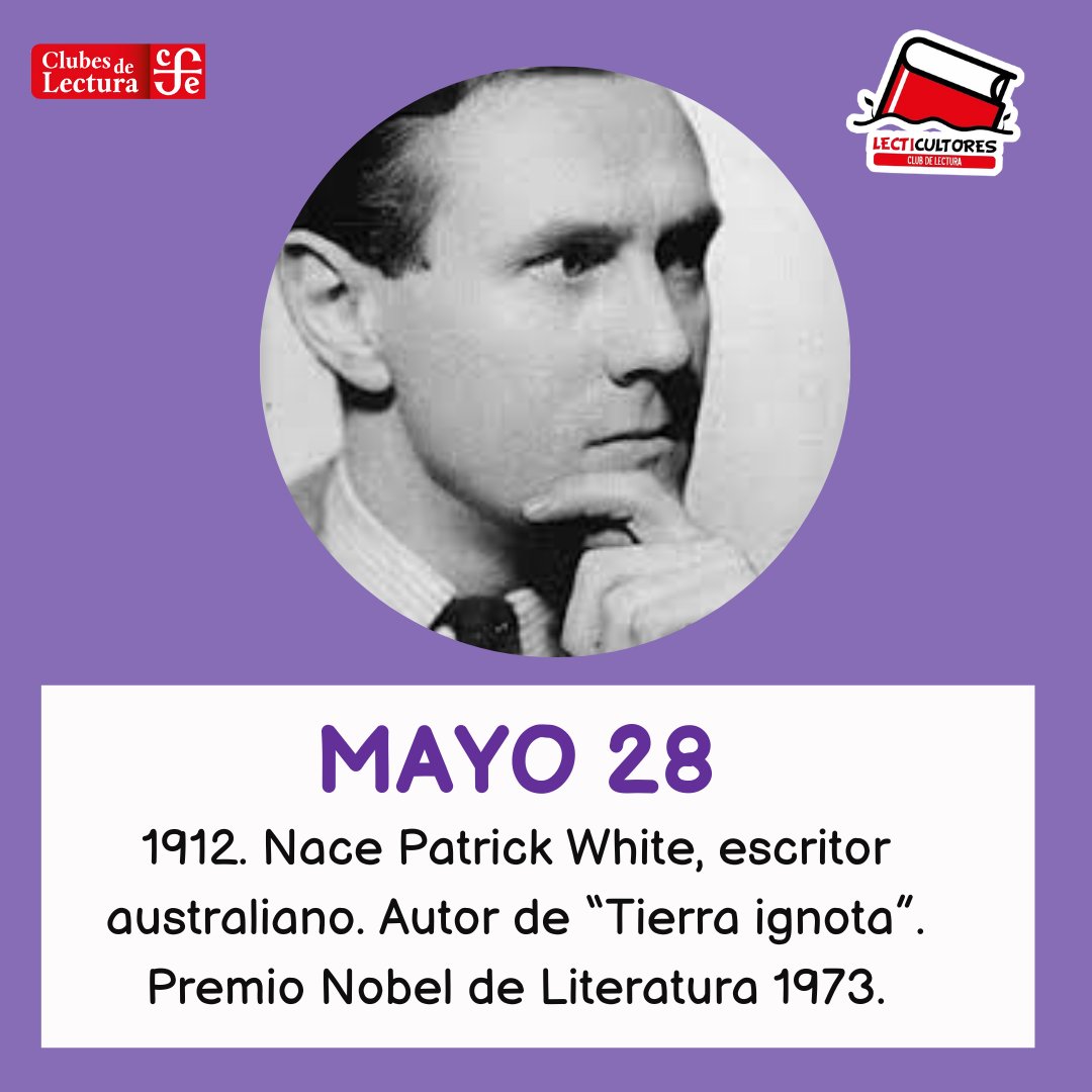 lecticultores's tweet photo. #EfeméridesLiterarias #Efemerides #Escritores #Frases #Libros #Leer #Books #ilovebooks #booklove #PatrickWhite https://t.co/QL5kV5NnOD