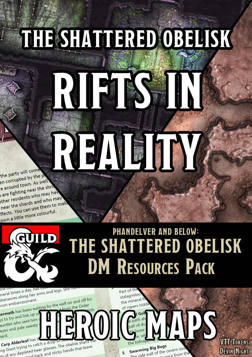 Heroic Maps (@heroicmaps) on Twitter photo We're excited to say that we've released our DM Resources pack for Chapter 7 of Phandelver & Below on <a href="/dms_guild/">Dungeon Masters Guild</a> !
Featuring amazing battlemaps, useful tables and 35 unique and new tokens from <a href="/DevinNight/">Devin Night (commissions Limited)</a> ! We're excited to say that we've released our DM Resources pack for Chapter 7 of Phandelver & Below on <a href="/dms_guild/">Dungeon Masters Guild</a> !
Featuring amazing battlemaps, useful tables and 35 unique and new tokens from <a href="/DevinNight/">Devin Night (commissions Limited)</a> !