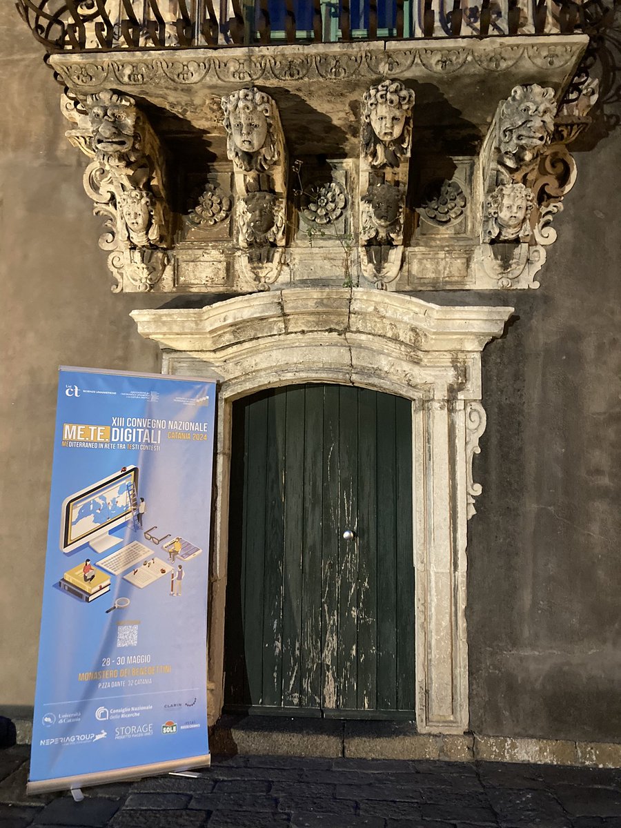 Today started in Catania the yearly conference of @AIUCD on the theme “MeTe digitali. Mediterraneo in rete tra testi e contesti”. 
#SCCactivities #digitalhumanities  #OrDi