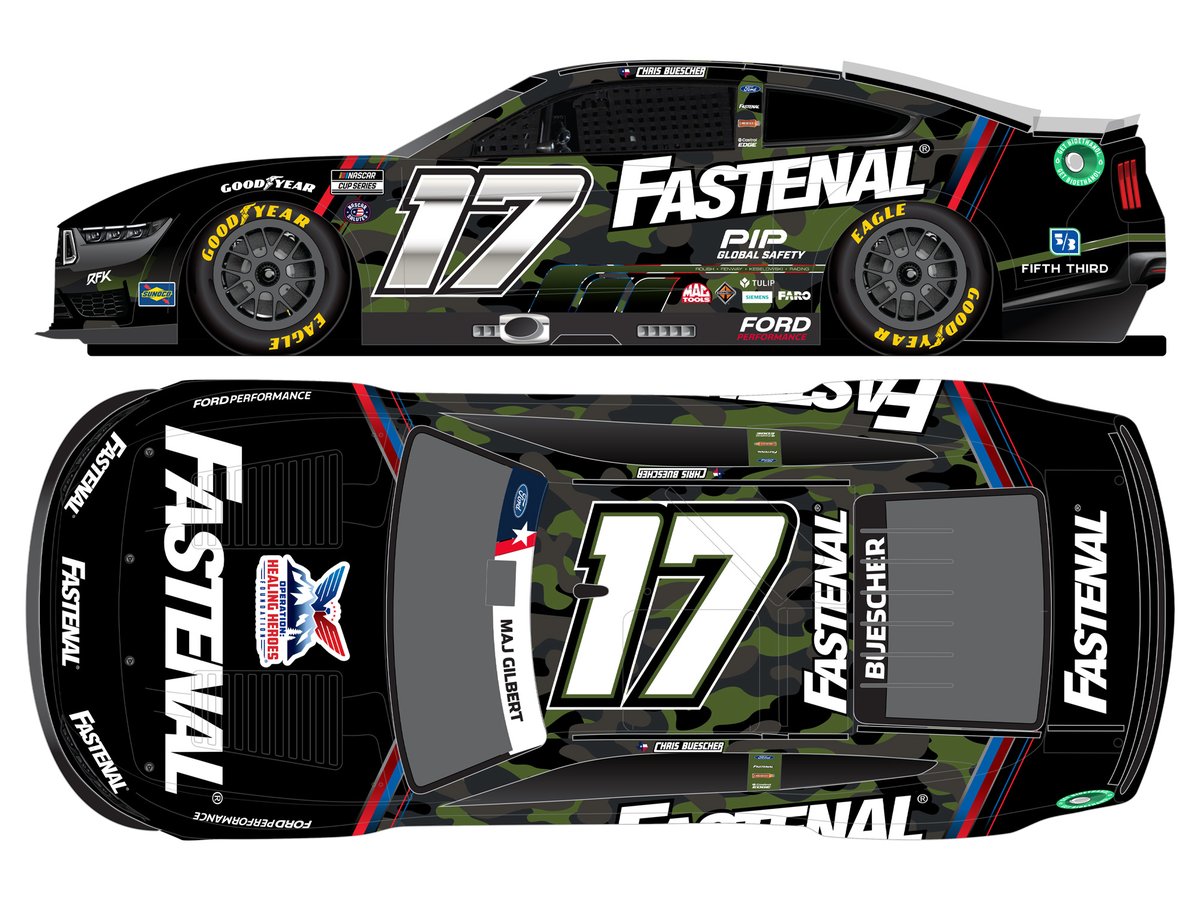 Camo is never a bad idea 🪖

Pre-orders are open for the No. 17 Chris Buescher Fastenal Salutes die-cast! 

➡️ bit.ly/AllDiecast