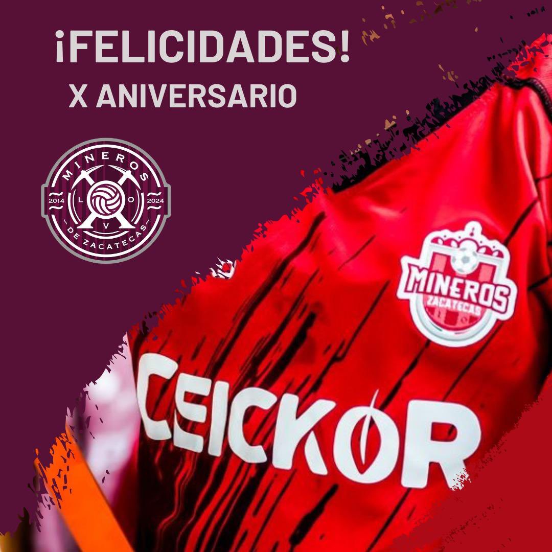 Celebremos juntos @minerosfc por su 10 aniversario. Juntos hacemos historia 🫶🏼⚽️👊🏼 #unidosvamos #haciendohistoria #ceickor #ceickorard #cultivandopersonas #transformamosvidas