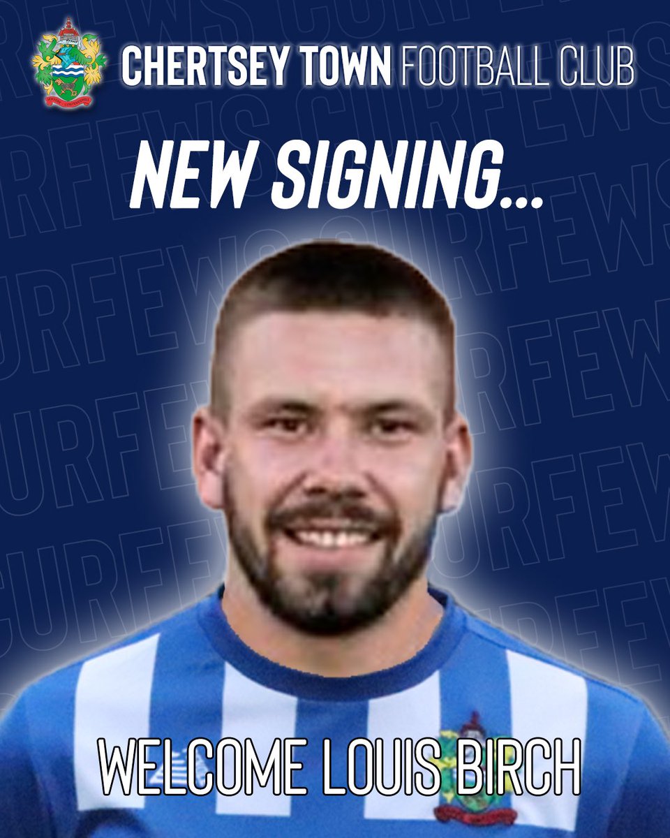 Chertsey Town are delighted to announce the signing of Midfielder @louis_birch who joins us having helped Enfield Town gain promotion to the NLS. Prior to that Louis spent 5 seasons at Met Police, so won’t need too many introductions to his new team mates! Welcome Louis!