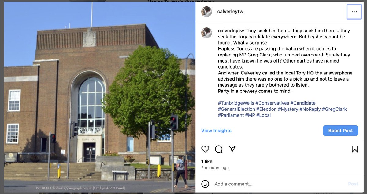 New post on Instagram – I am <a href="/calverleytw/">Calverley</a> there:

instagram.com/p/C7hhGgzATfr/…