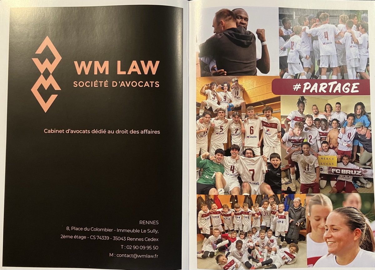 Bravo Maître ⁦<a href="/ErwannMingam/">Erwann Mingam</a>⁩ de soutenir le foot amateur et le ⁦<a href="/fcbruz/">FC BRUZ</a>⁩ pour son 30eme anniversaire !