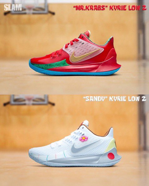 Will be giving away 5 pairs away of the Kyrie x Spongebob to 5 random retweeters. Must be following