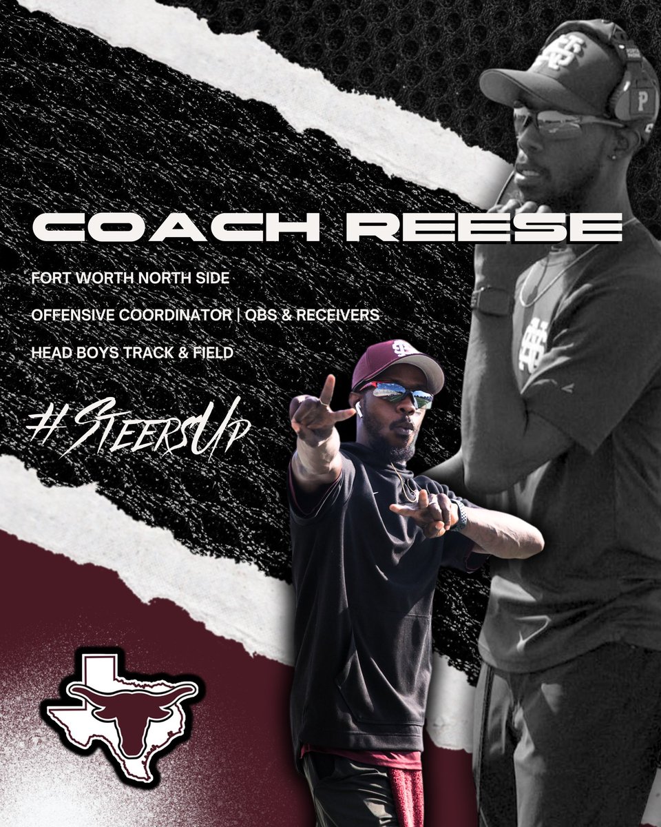 LET’S GET IT! Blessed and excited to be the Offensive Coordinator and Head Track Coach for the North Side Steers! Excited to work with my guys <a href="/mikeconnelly505/">Coach Connelly</a> @SRivera_7 #steersup