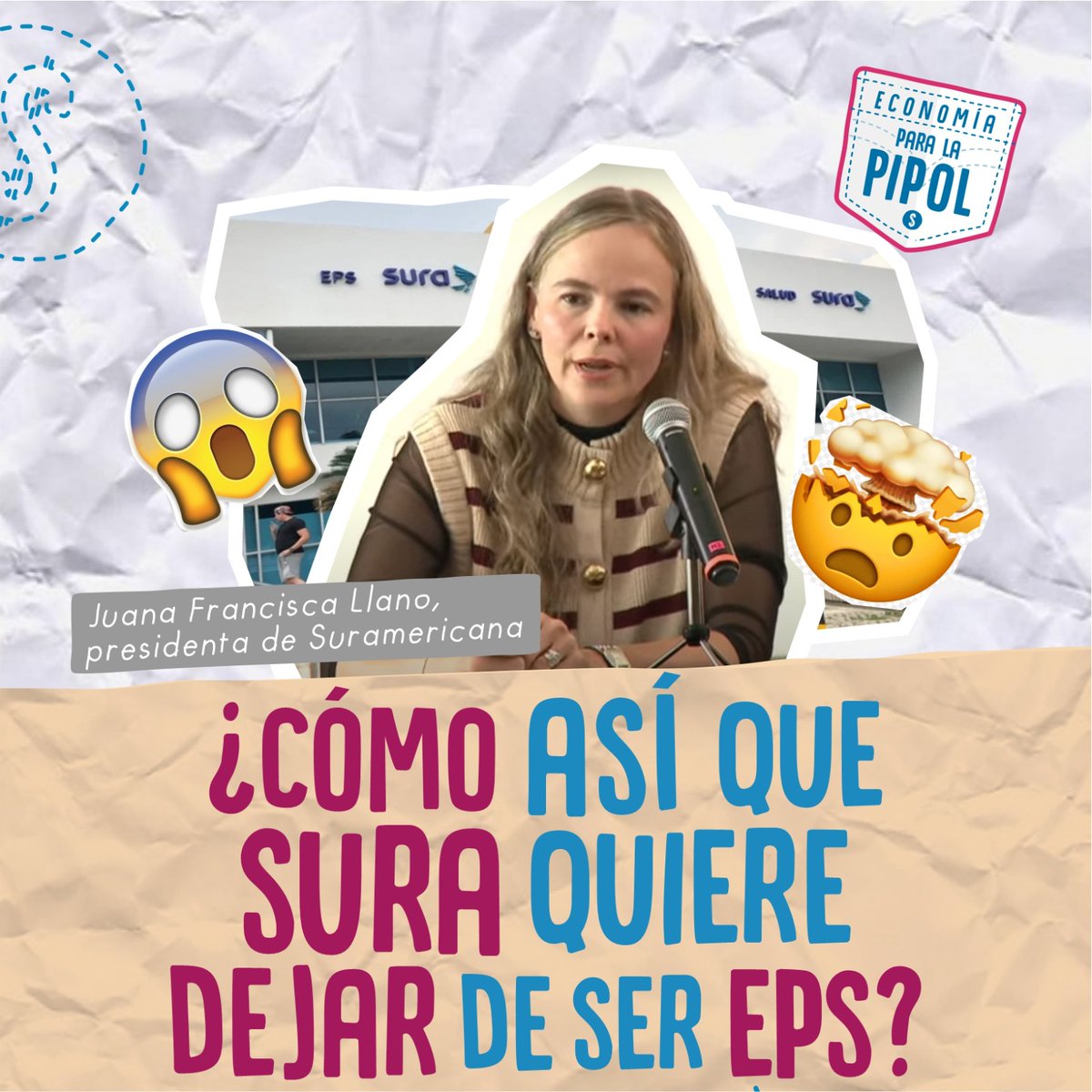 💚 Pipooool, la <a href="/epssura/">EPS SURA</a>, una de las más grandes del país, le pidió a la <a href="/Supersalud/">Supersalud</a> salirse del negocio. 🏃💨

Venga le cuento qué pasó y qué viene.

Abrimos 🧵👇