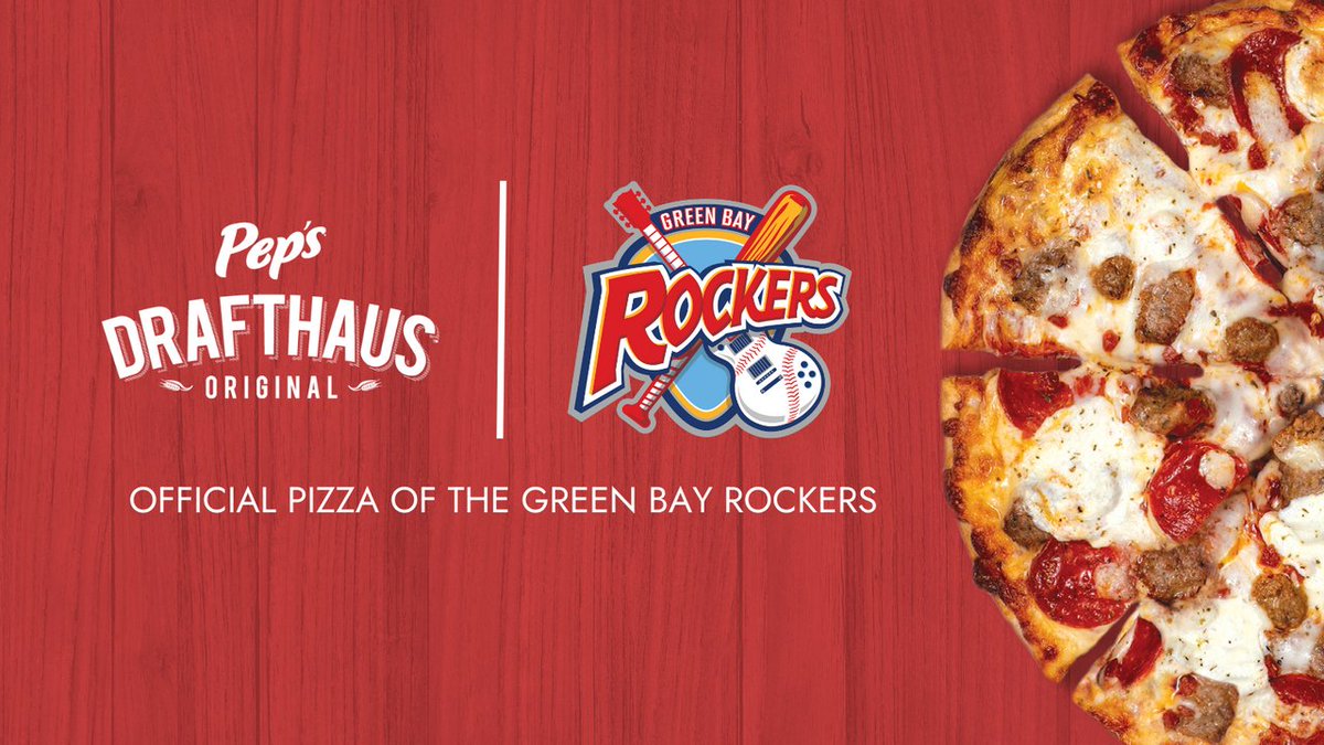 We're so proud to be the Official Pizza of the @gbrockers, the 2023 Northwoods League Champs! ⚾️ 

Swing by and get a slice of Pep's Drafthaus Pizza this summer. 

#sliceofsummer #pepsdrafthaus #pepsdrafthauspizza