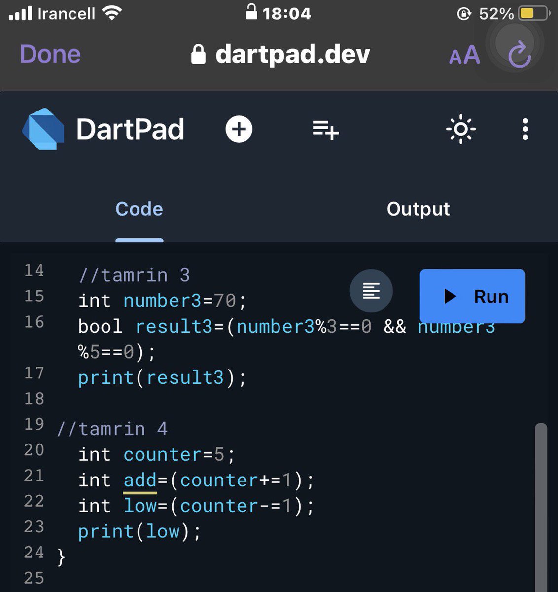 BehbodiSah56585's tweet image. @a_daneshyar 
@f_forough 
#code
#AfghanGirlCode
My code