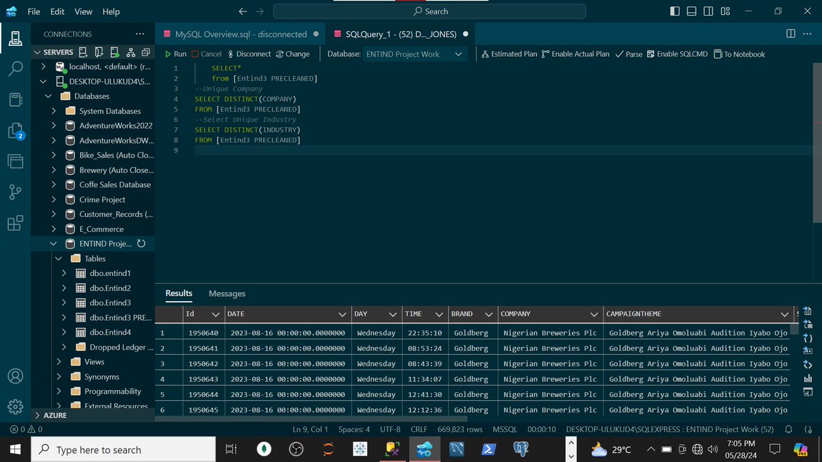 *Unlocking Data Control: Mastering DCL statements for Secure Database Management*
Tool: SQL server & Azure Data Studio
#datamanagement
#sqlqueries
#azuredatastudio
#dataadministration