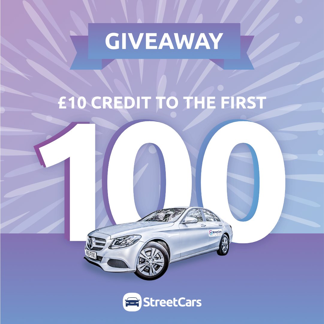 🚖 WIN £10 CREDIT! 🚖
The first 100 people who like this post, shares it, and downloads the Street Cars App, will each receive a £10 credit! 💸

Download here: streetcarsmanchester.co.uk/apps/

#StreetCarsManchester #UKGiveaway #DownloadApp