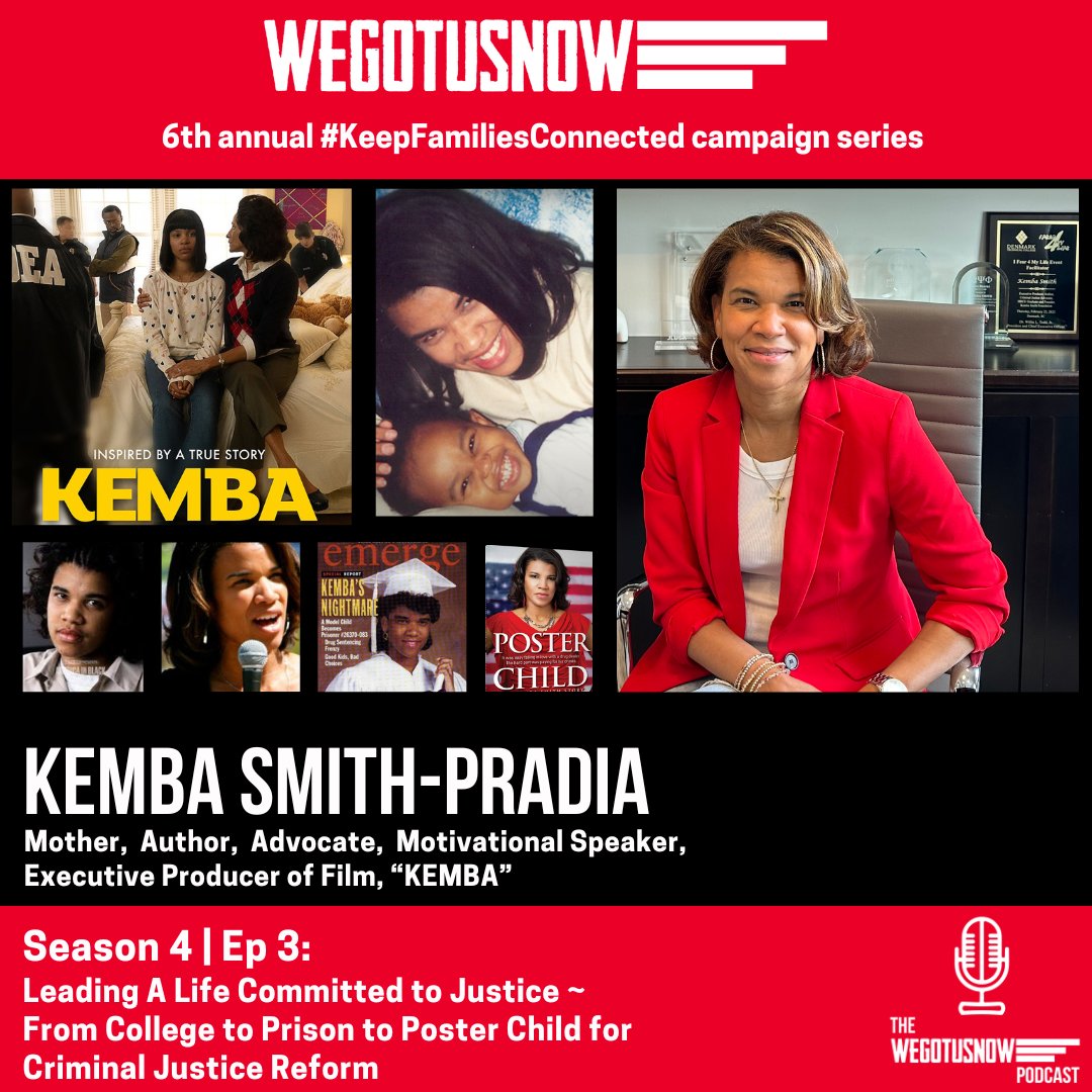 We_GotUsNow's tweet photo. #KeepFamiliesConnected series 
⭐️S4| EP3: KEMBA SMITH-PRADIA, Mother, Author, Advocate, Motivational Speaker, Executive Producer of Film, “KEMBA”  
#WeGotUsNowPodcast  
#FREEMICHELLEWEST

🎧 LISTEN NOW on  SPOTIFY https://t.co/KCy0WcFqxs…
iHEART https://t.co/cydw91Y00s https://t.co/GL9Kt2phwt