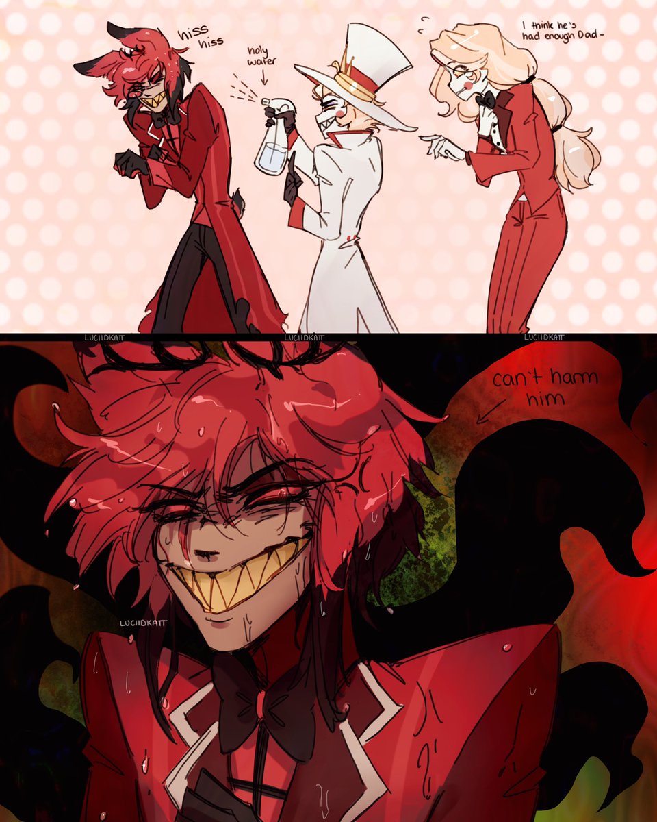 Silly idea
#HazbinHotelAlastor #HazbinHotelCharlie #HazbinHotelLucifer