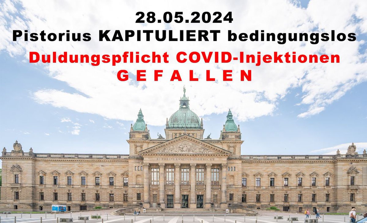 Tom Lausen schreibt: “EXKLUSIVE EILMELDUNG - DULDUNGSPFLICHT FÜR DIE SOLDATEN FÜR COVID 19 'IMPFUNG' GEFALLEN Pistorius KAPITULIERT bedingungslos! Entgegen seiner fachlich nicht haltbaren Aussagen vom 29.11.2023 im Bundestag bei einer Befragung durch die AfD, wurde heute am