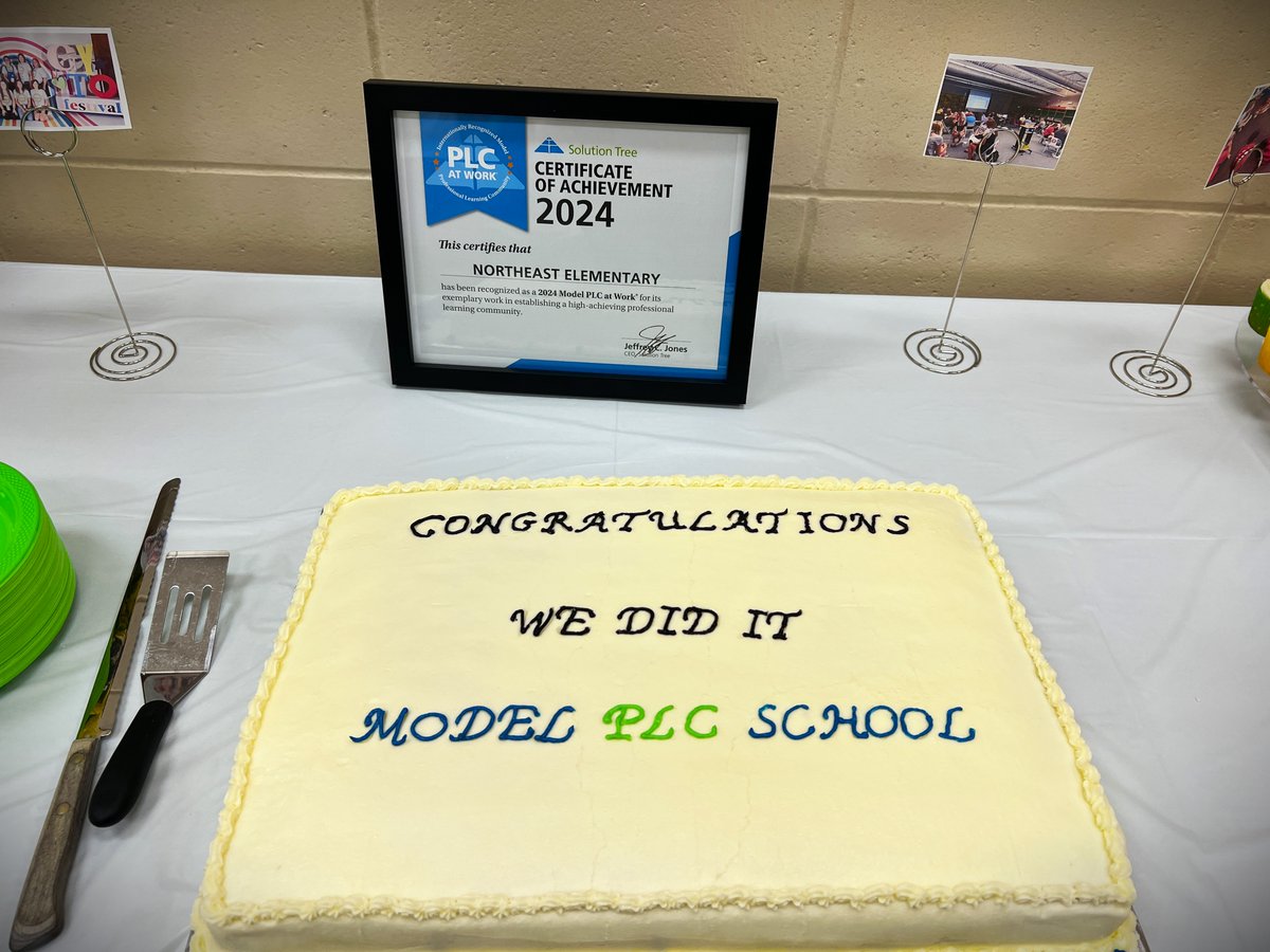 SolutionTreeIA's tweet photo. Congratulations to our state's newest Model PLC School, Northeast Elementary School in Glenwood.  A great recognition of the staff’s commitment to a culture of collaboration &amp; doing the right work to support all students. @SolutionTree @GCSD_NEelem #PLC4IA https://t.co/4Qt6yPx464