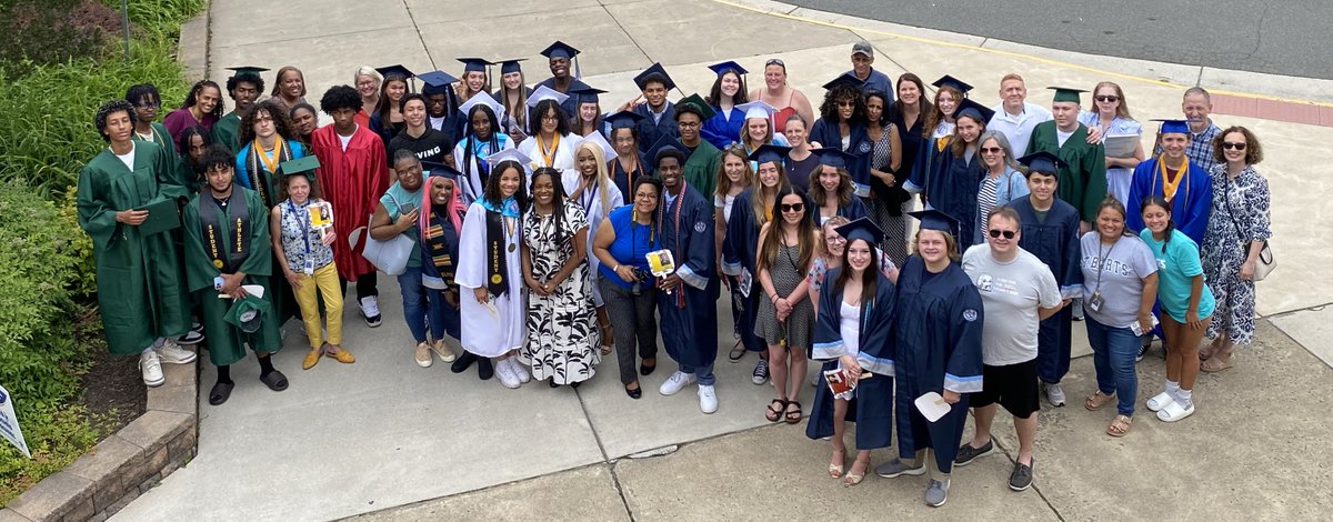 WestridgePRIDE's tweet photo. WRES students lined the hallways to cheer on and congratulate over 35 former students, now graduates during senior walk. Friendships were rekindled and hugs and handshakes from former teachers received, and high 5s from future grads given. https://t.co/sK7Mbtjssm