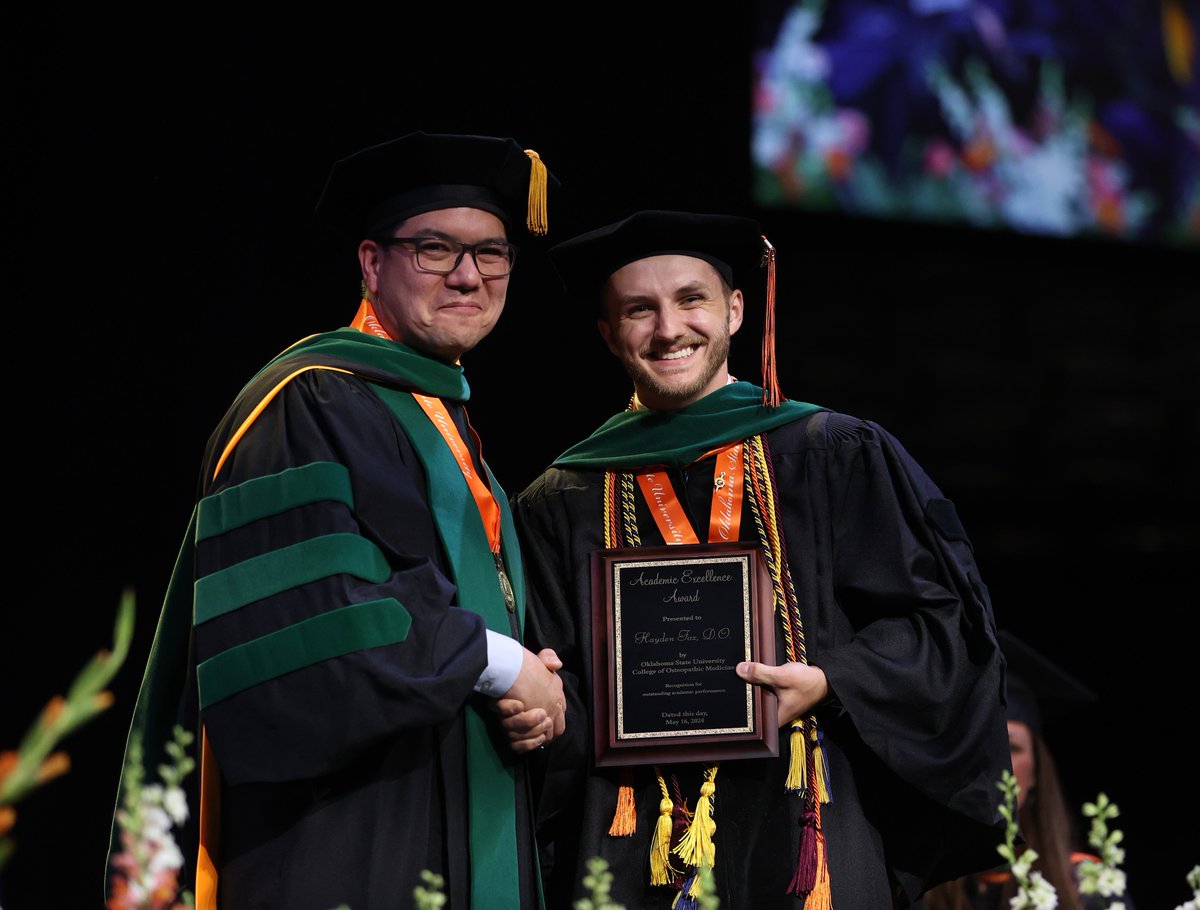 Congratulations on your graduation from the Oklahoma State University Center for Health Sciences College of Osteopathic Medicine! Your dedication and hard work have paid off. Wishing you a successful and fulfilling career in osteopathic medicine. #DOProud @osumedicine