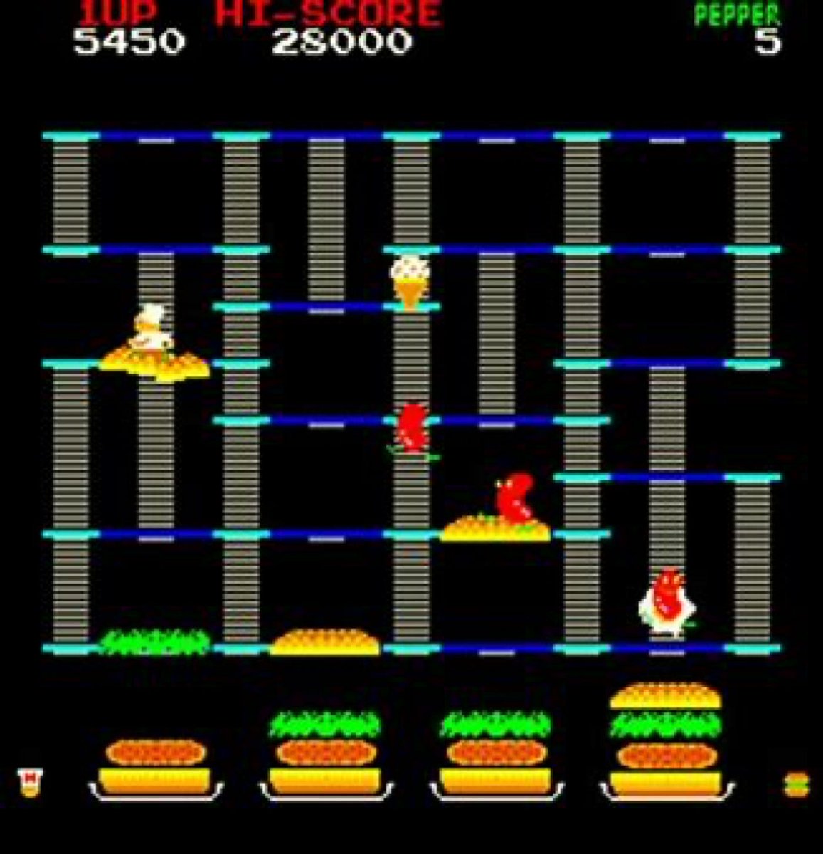 Happy #HamburgerDay! 🍔

BurgerTime (or Hamburger in Japan) was an arcade game released in 1982 by Data East. It was later ported onto Intellivision, Atari, ColecoVision, NES, and more!