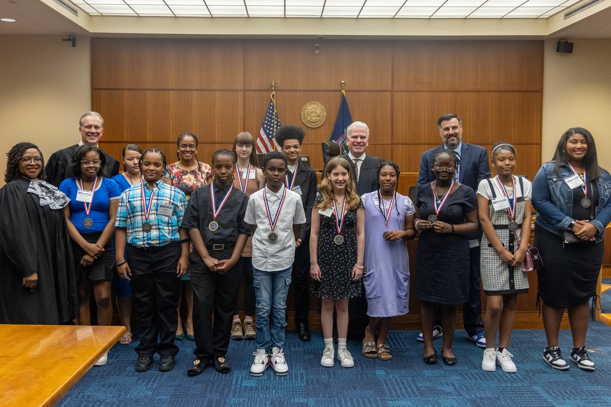Scenes from the Just Law Student Essay Awards, 148 RCSD students wrote about their views on justice. They produced amazing works! 12 students, representing the fairness of a jury of peers, were chosen and had the chance to read their essays publicly at the Hall of Justice.