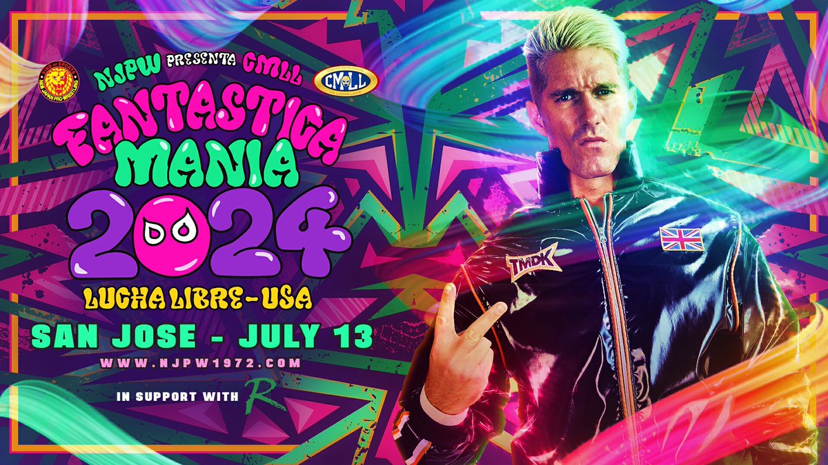 Fantastica Mania USA 🇲🇽🇯🇵🇺🇸 Saturday, July 13 San Jose, CA Tickets available now: fantasticamaniausa2024.eventbrite.com @CMLL_OFICIAL @PWRevolution #njcmll