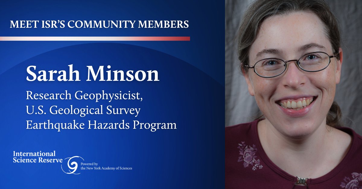 Meet Sarah Minson, a research geophysicist with @USGS Earthquake Hazards Program! Minson recently joined an #ISR webinar about earthquake preparedness & spoke to us about how we can apply lessons from earthquakes across crisis response. Read the full Q&A: bit.nyas.org/4bSs1BZ