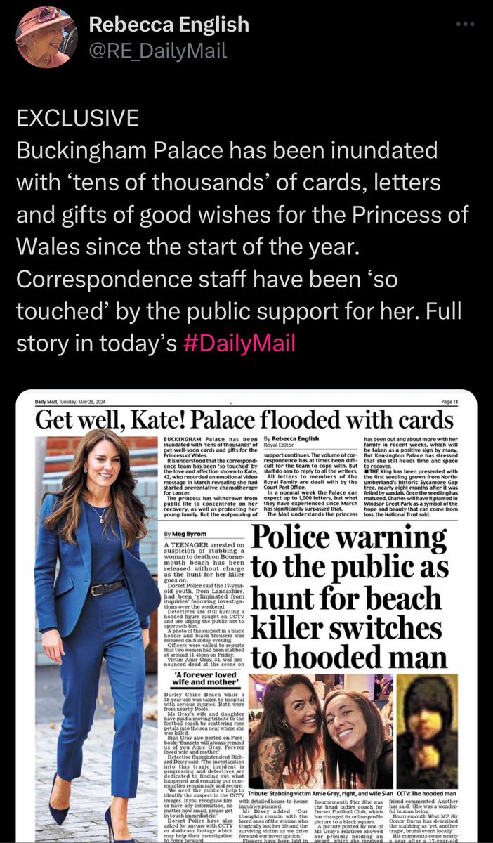 RoyallyBlunt's tweet photo. She can be publicly invisible and still come out on top.
#TeamWales #BeautifulKate #CatherineIsAQueen #IStandWithCatherine #WeLoveYouCatherine #PrincessOfWales #PrincessCatherine https://t.co/QDTip5ljE9