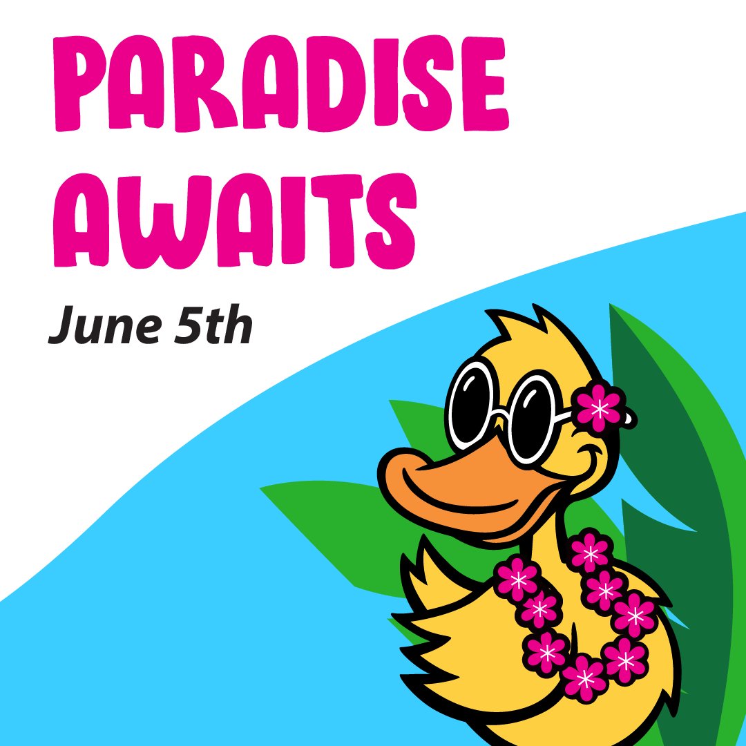 Your paradise awaits! 🌴

Tell your boss you're taking the day off on June 5th for a tropical getaway.