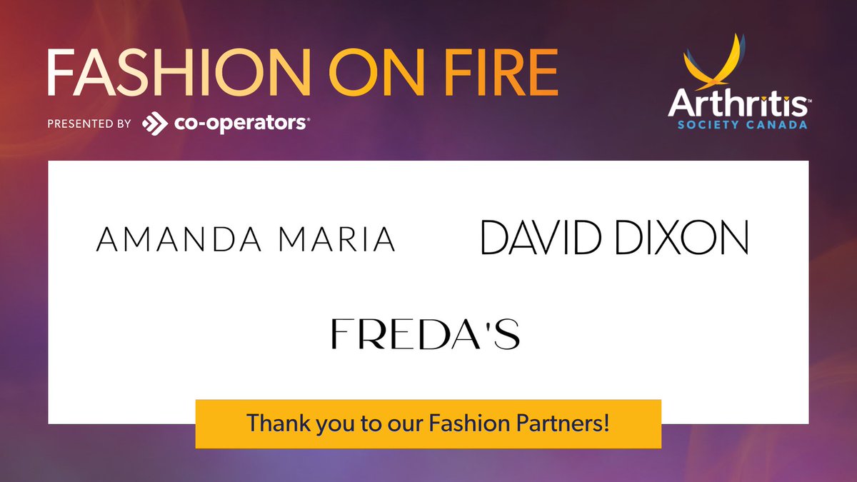 We're delighted to announce Amanda Maria, <a href="/daviddixoninc/">David Dixon</a>, and <a href="/FredasToronto/">Fredas</a> as our "A Day in the Life" Fashion Partners for Fashion on Fire tomorrow evening! Championing arthritis-friendly designs, they are empowering individuals to feel confident and stylish from day to night.