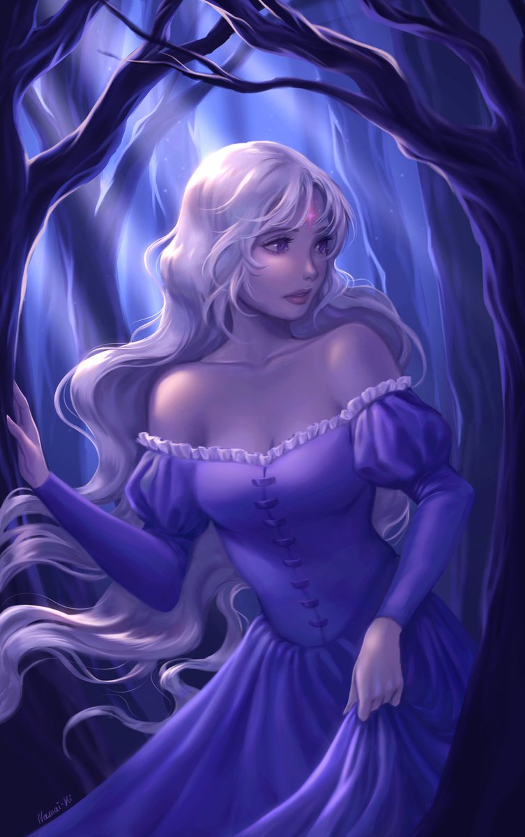 NamaiKiArt's tweet image. #lastunicorn Lady Amalthea fanart