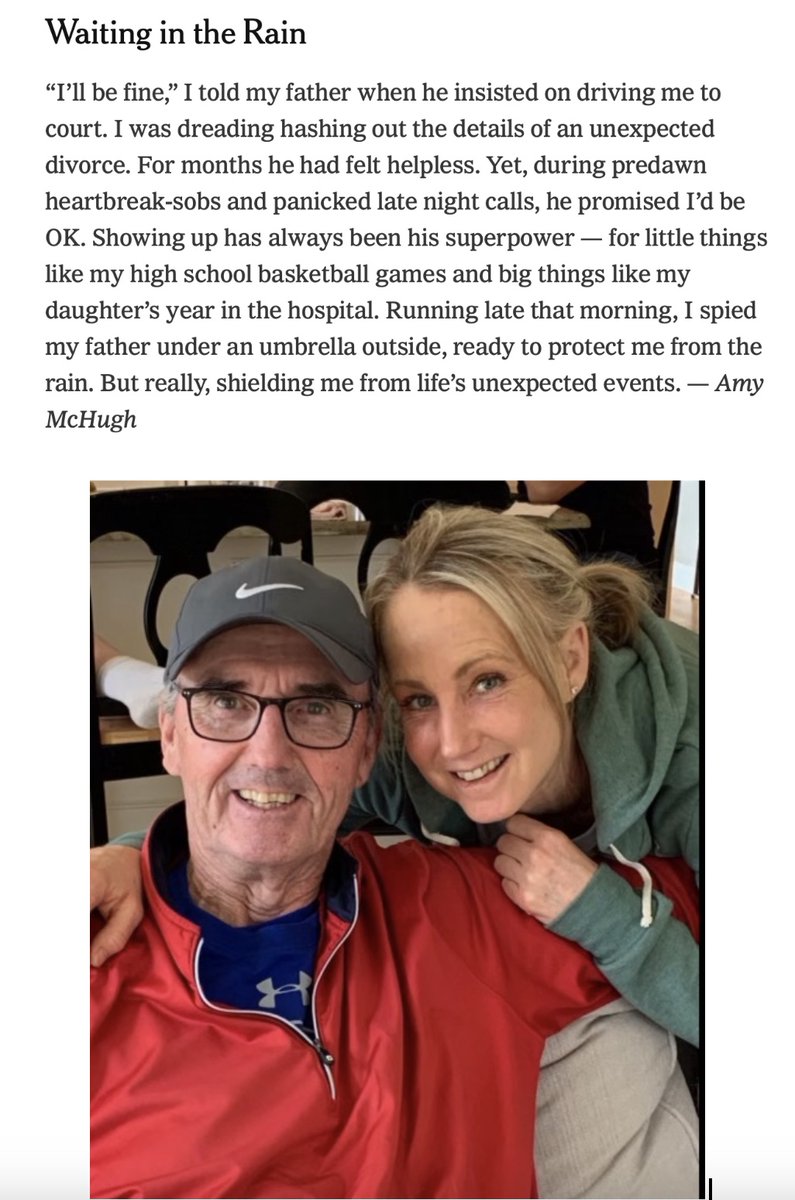 Two weeks ago, I went to court. A moment with my dad inspired me to jot down a tiny love story for <a href="/NYTStyles/">NYT Styles 💖</a>. I didn't overthink it. I sent it. Two hours later, I heard back from <a href="/hannah_wulkan/">Hannah Wulkan</a>. Reminder to myself: not everything has to be hard.