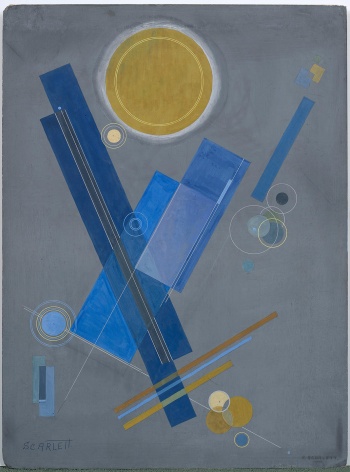 ROLPH SCARLETT Blue and Grey Abstraction circa 1940s
