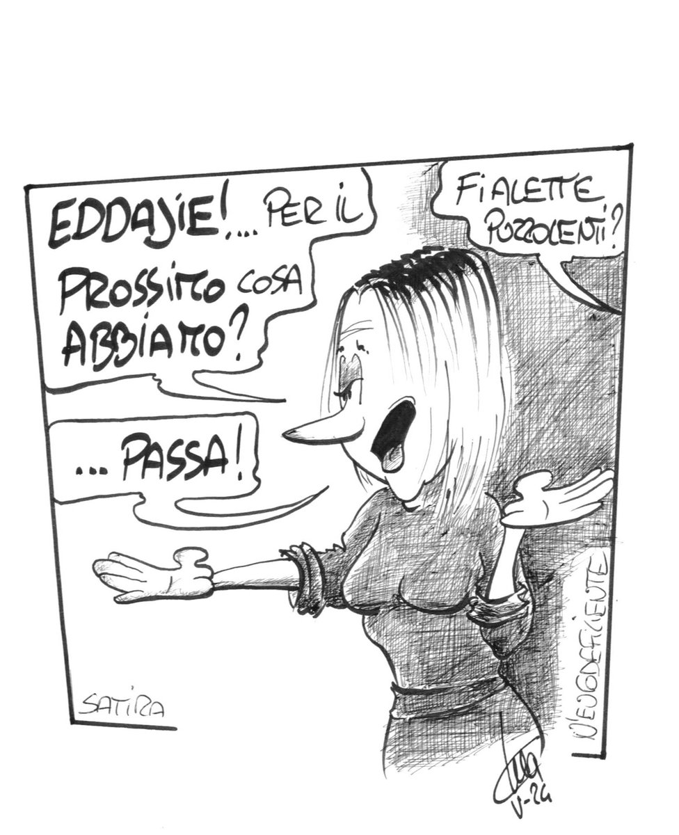 MAIRAGHI's tweet photo. #Giorgia #GiorgiaMeloni #DeLuca #Caivano #Omaggi #pesciinfaccia #turpiloqui #satira #satiraneurodeficiente https://t.co/GU8GP9Pizp