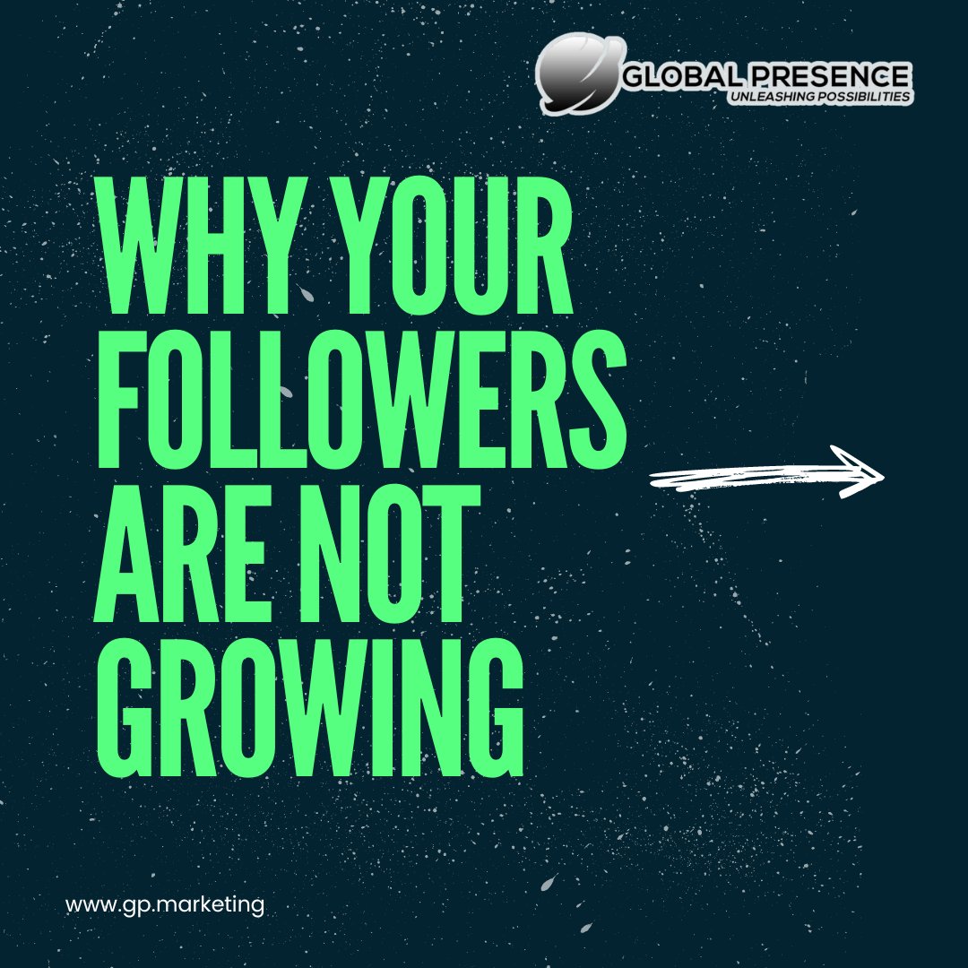 globalpresence's tweet photo. Are you puzzled by your stagnant follower count? 📉 Dive into our latest post to discover why your followers aren’t growing and learn how to fix it! https://t.co/HrnINaQdeh