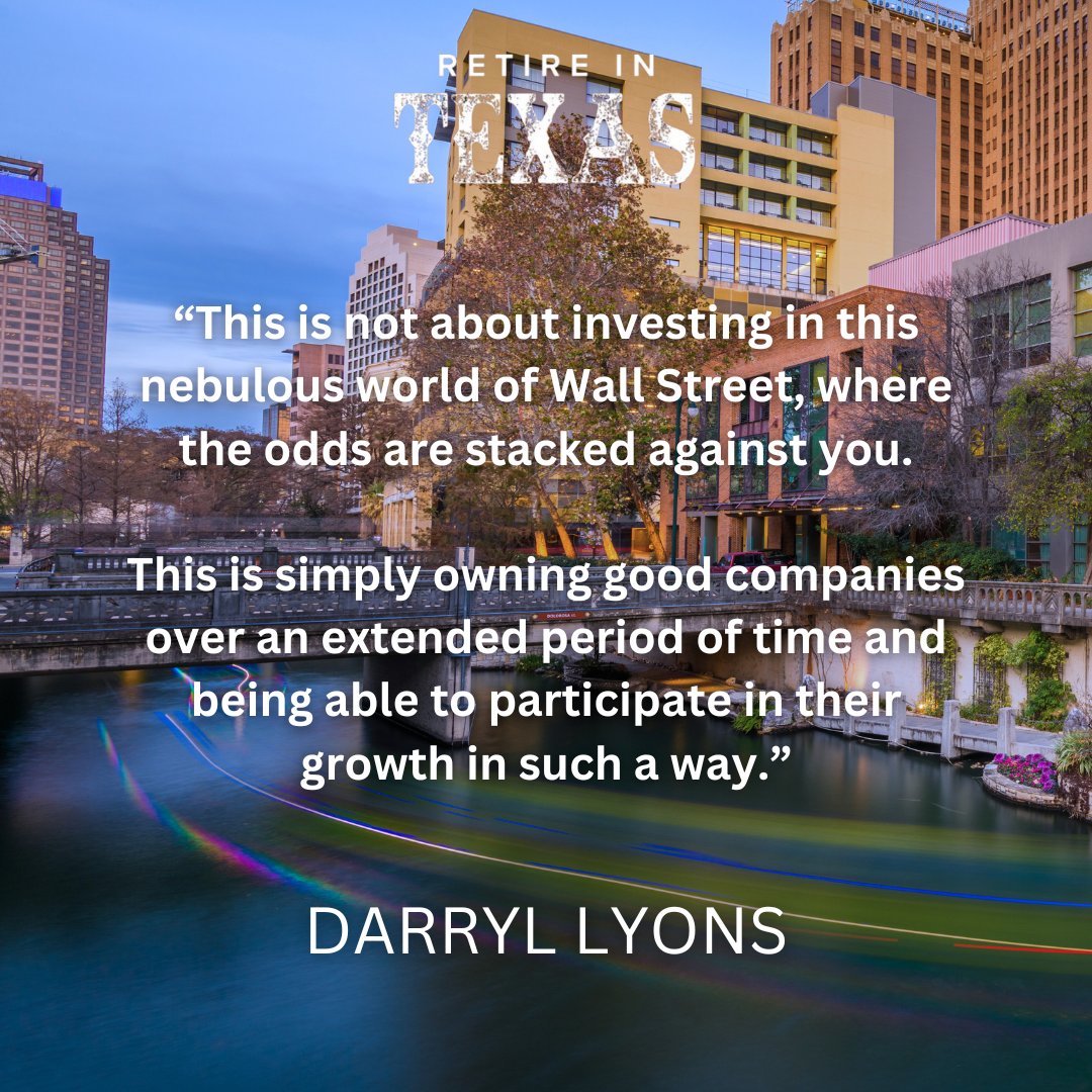 Darryl Lyons’ discusses the topics of owning profit companies and the power of becoming a part of their growth story. 
ow.ly/9tN350RSr8a
#PAXFinancialGroup #RetireinTexas #DarrylLyons #SanAntonioTexas #FinancialServices #SmartInvesting #FinancialGrowth #InvestmentGrowth