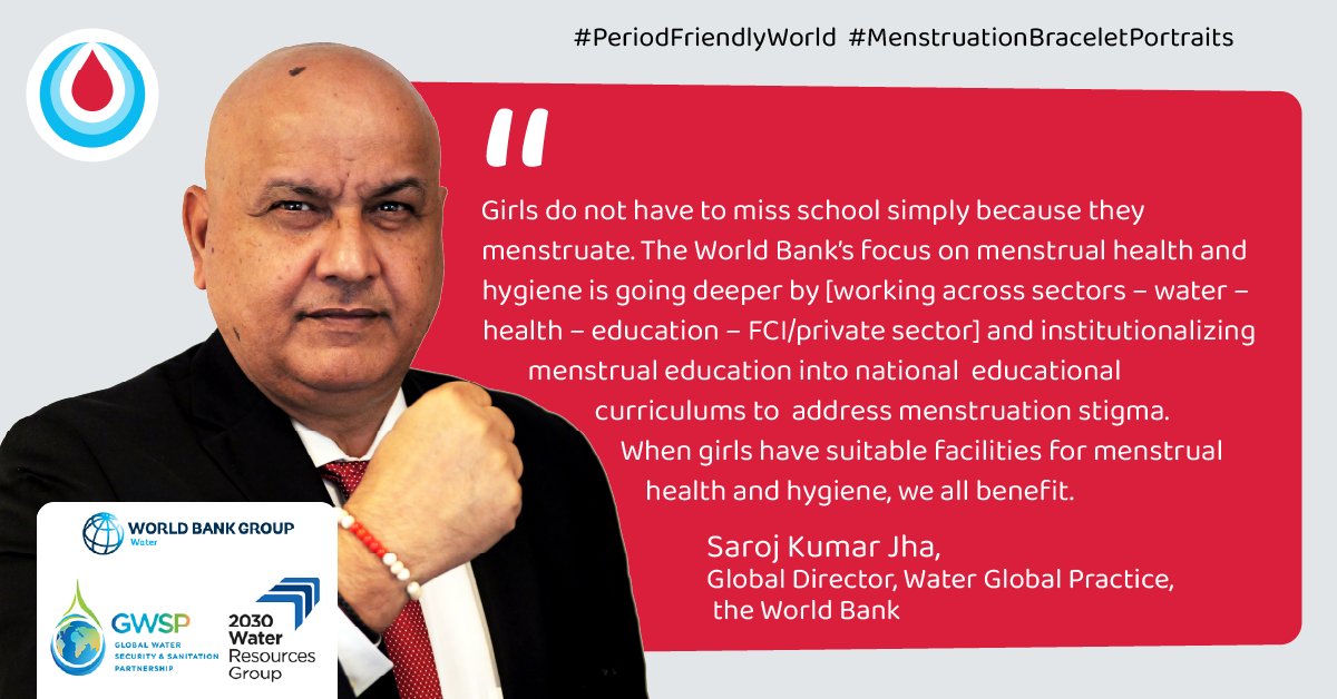 .@Worldbankwater is institutionalizing the design of its projects to integrate menstrual health education in curriculums in order to address stigma/norms. #MHDay2024 wrld.bg/pyLB50RUgmk