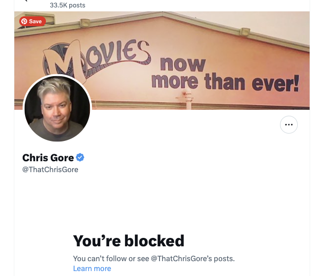I just don't get it. Film website HOSTS A SCREENING of Furiosa then owner moans about 'girlbosses' (current whipping girl for everything) destroying Hollywood. And is such a manly man he blocked me. HIGHLARIOUS.   

BTW no one wants to watch 75-year-old men pretending to be 25