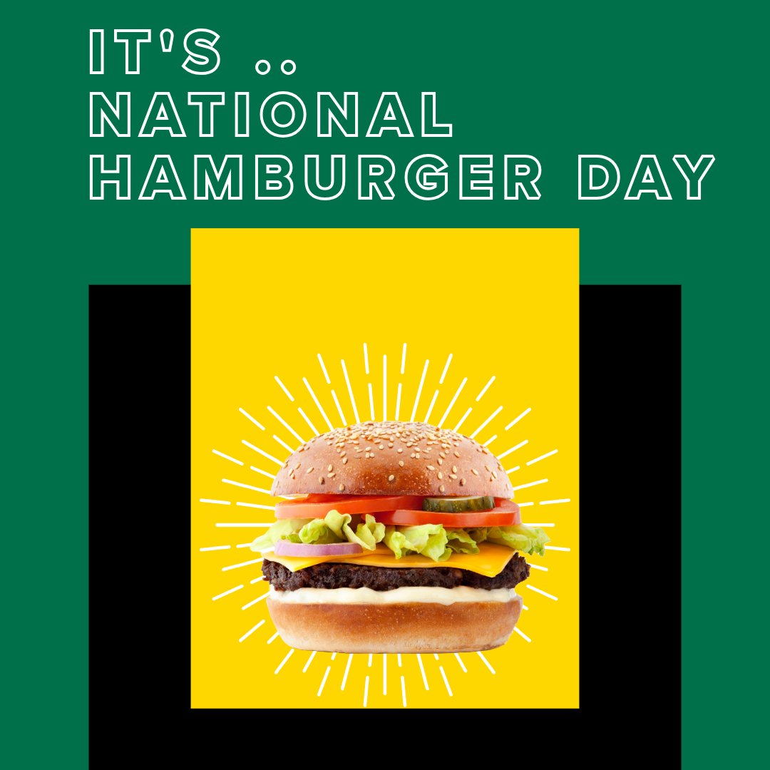 Blazers, if you are a hamburger lover, today is your day – It’s #NationalHamburgerDay. 🍔🤩
DYK Americans eat roughly 50 billion hamburgers each year? That is more than 2 hamburgers/week for every 1 American. 😲😁
💚Share your favorite #hamburger restaurant in town.👇