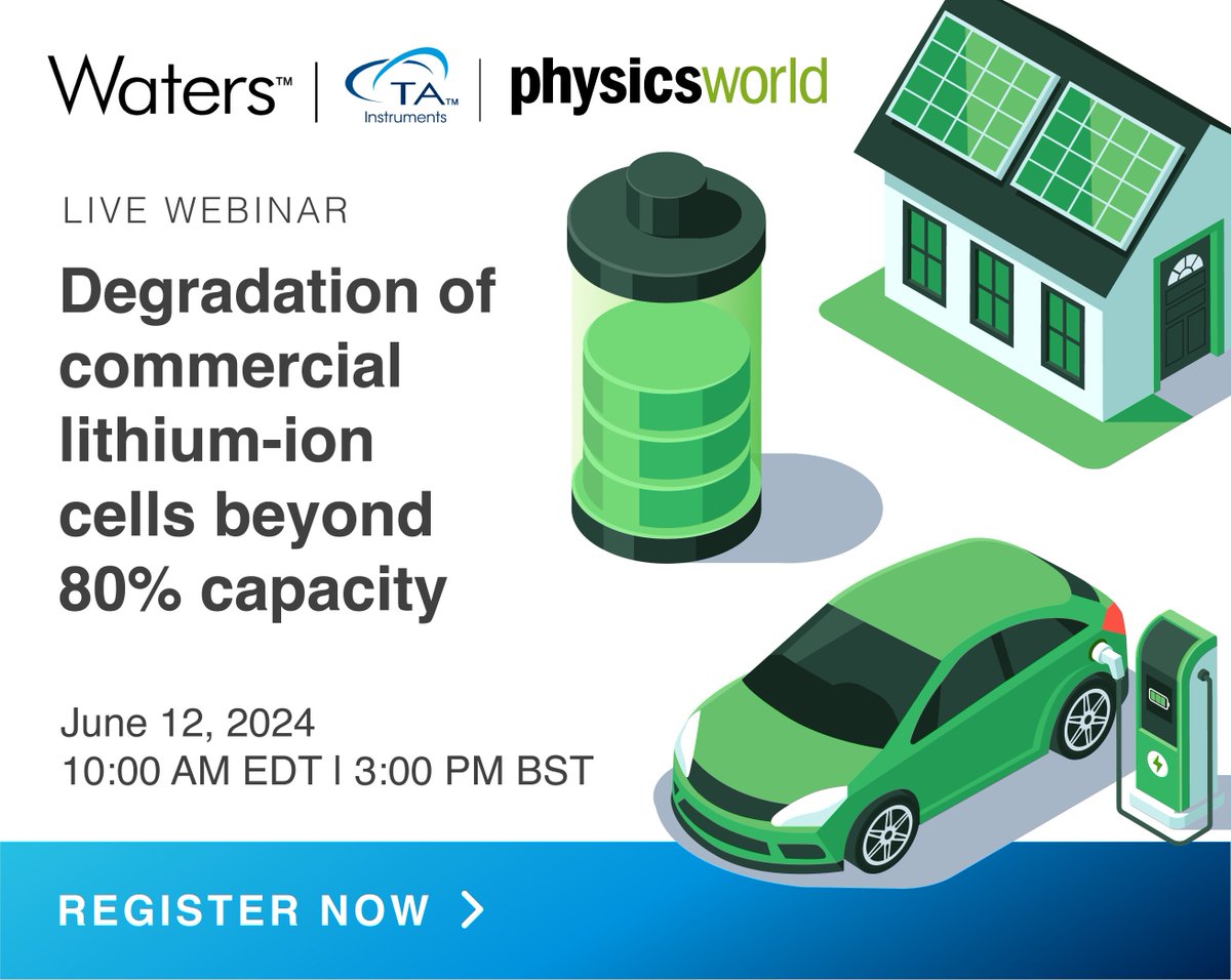 Learn from researchers on the cutting edge of Lithium-Ion battery aging studies at @SandiaLabs in this upcoming webinar from @PhysicsWorld and @ECSorg: physicsworld.com/a/degradation-… #BatteryResearch #LithiumIonBatteries #Batteries