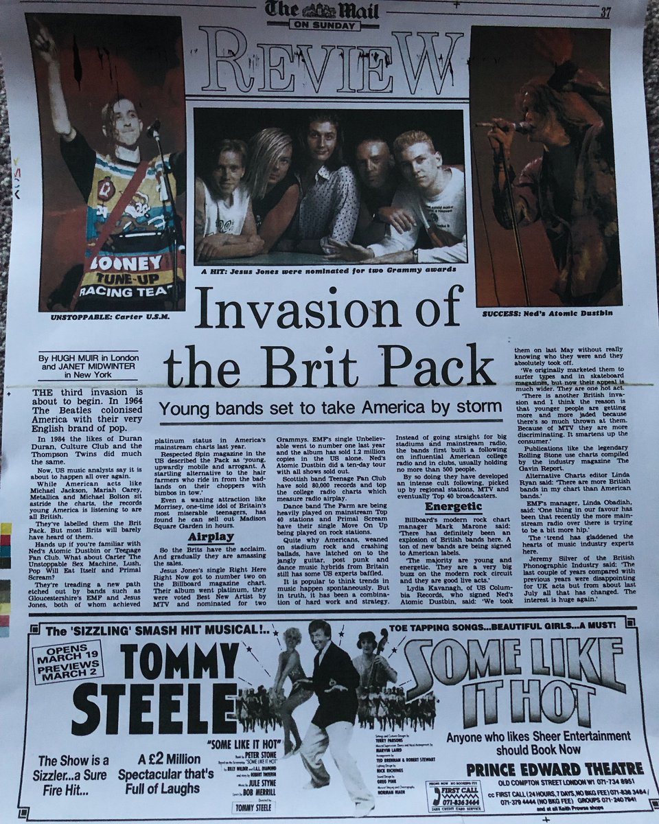 USA invasion of the Brit Pack