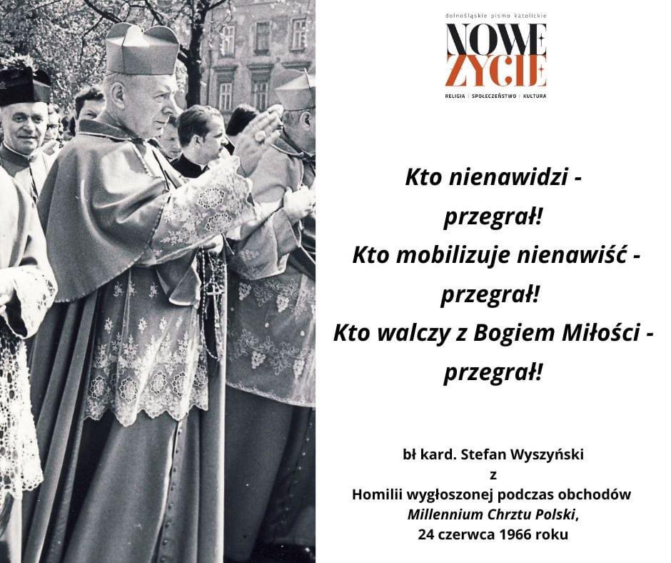 Dziś przypada liturgiczne wspomnienie bł.S.Wyszyńskiego. Przypominamy słowa jakie Prymas Tysiąclecia wypowiedział podczas milenijnych uroczystości w Warszawie, w 1966 r. #Wyszyński #Reconciliation